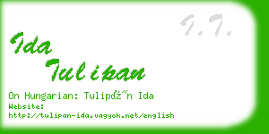 ida tulipan business card